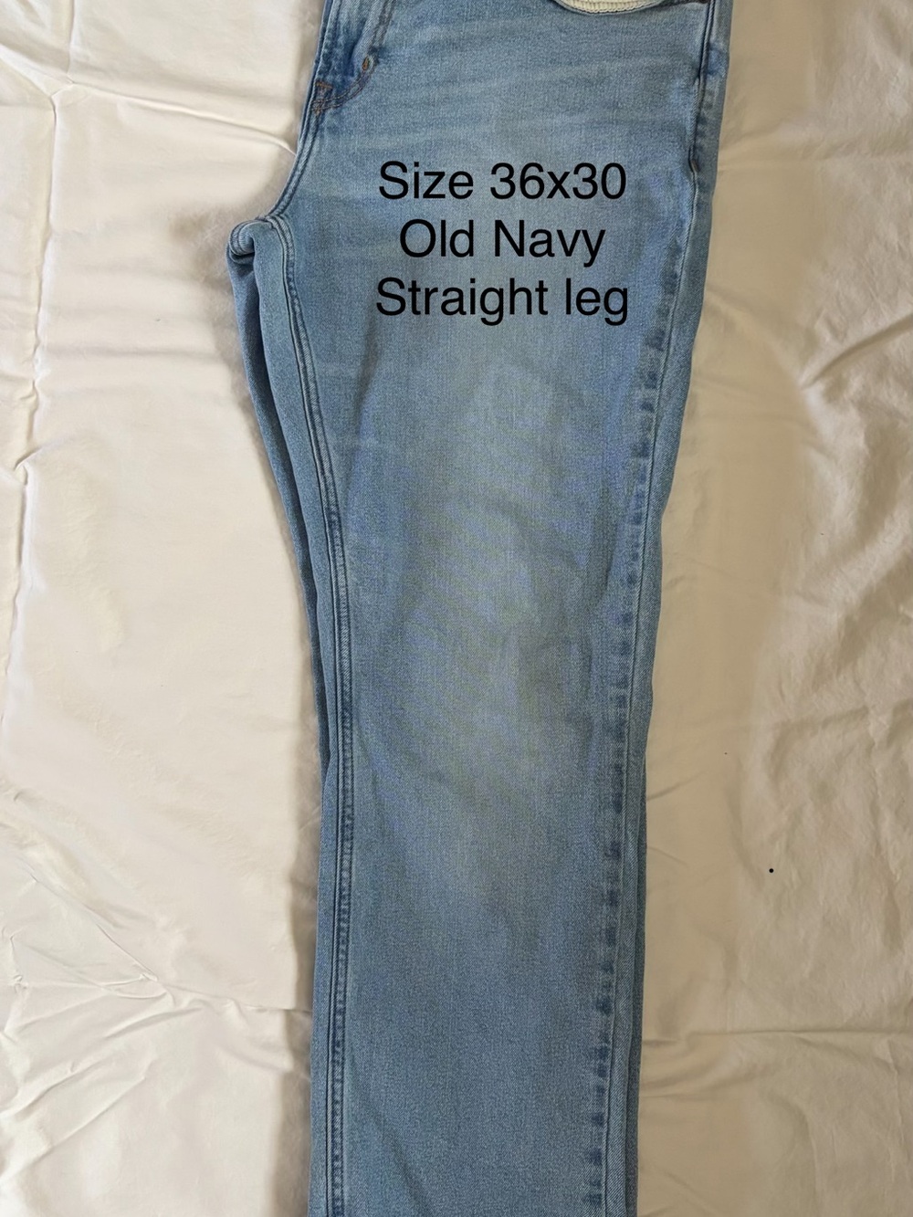 Old Navy Men's Light Wash Straight Jeans - Blue